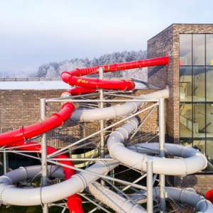 2017-12-19 aerofotografia aqa europa geotermia lidzbark lotnicze mazurskie mazury park poland spirala szron termy warmia warminski warminskie warminsko wodny woj. warm-maz wojciech wojcik www.fotowojcik.pl z lotu ptaka zima zjezdzalnia  2017121919